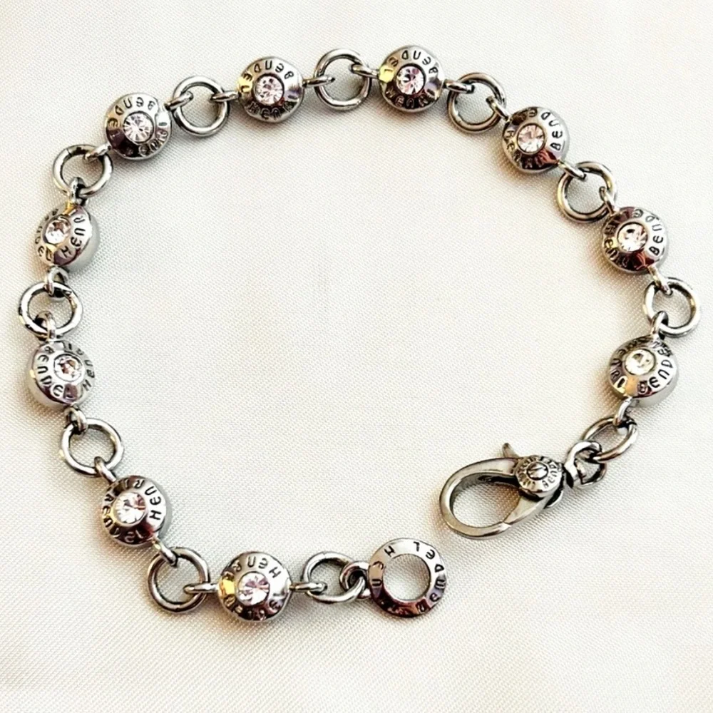 NWOT RARE Henri Bendel Silver Tone Tennis Bracelet - Picture 3 of 10